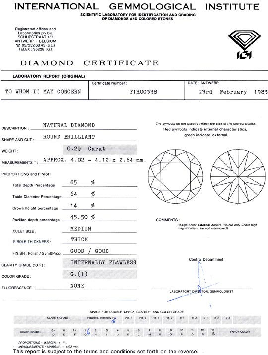Foto 9 - Diamant 0,29 Carat Brillant IGI Lupenrein Top Wesselton, D6409