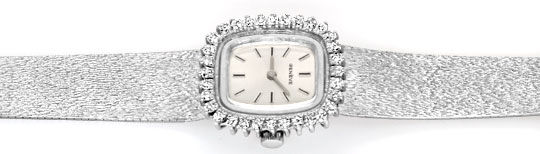 Foto 1 - Damen Weißgold Uhr, Brillanten Kranz 1,0 Carat Topuhr, U1182